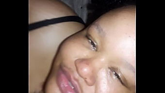 Black Bbw Gives A Deepthroat Blowjob And Swallows Cum