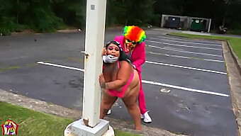 Jaidynvenus, A Busty Latina, Craved A Free Fuck From A Clown And Stumbled Upon Gibby The Clown