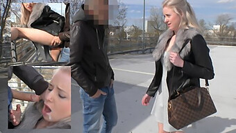 Öffentliches Ficken Im Freien Mit Sperma Im Mund Und Im Mund