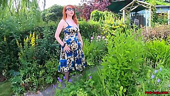 Red Xxx'S Sensual Garden Solo Session With Self-Pleasure