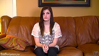 Young 18+ Gets A Rough Pounding On Casting Couch