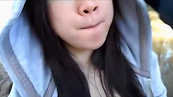 My Lovely Asian Partner Giving Me Oral Sex In A Park And Consuming My Ejaculation