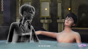 Harry Potter And Moaning Myrtle'S Steamy Encounter In Hot Anime Sex