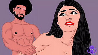 Indian Aunty Mia Khalifa'S Big Ass Gets Fucked By Black Cock In Cartoon Porn