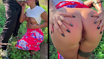 Russian Girl Gets Creampied In Doggy Style Outdoors