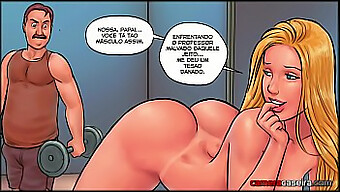 Muscular Men And Women In Erotic Cartoon Exercise