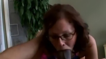 A Mature Woman Enjoys A Large Black Penis, Even From A White Spouse.