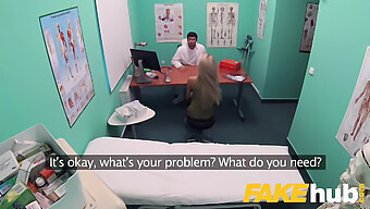 Russian Amateur Blonde Receives Fake Doctor'S Ejaculation