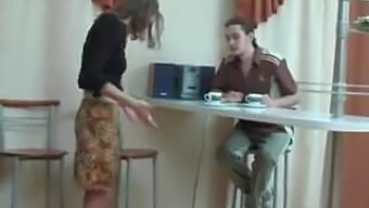 Russian Housekeeper With Mature Beauty