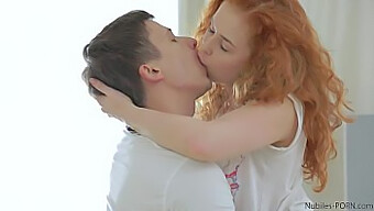 Kimber Day, A Natural Redhead Amateur, Gives A Sloppy Blowjob