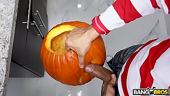 Evelin Stone Enjoys A Hardcore Halloween Treat From Bruno In Bangbros Video