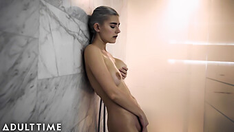 Steamy Shower Session With Natural Beauty Eva Elfie