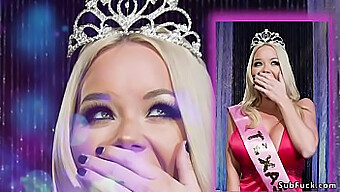 Miss America Participates In A Threesome With Two Men